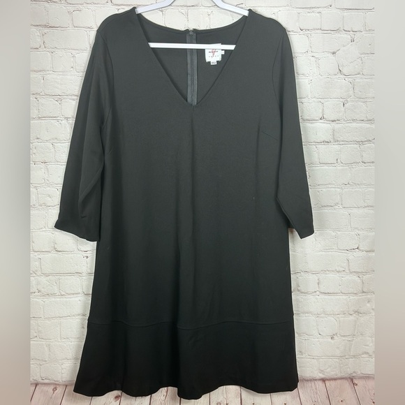 The Nines By Hatch Women’s Black Knit Maternity Dress, Sz L - Picture 1 of 5